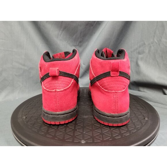 Nike Dunk High (PS) Sneakers Black Red Suede Size 13c Display NEW NO BOX ! - Picture 7 of 13